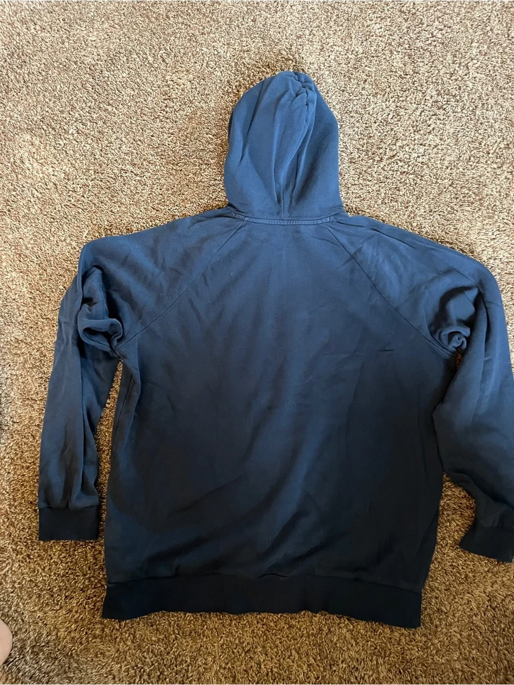 Men’s Under Armour Navy Blue Crewneck Hoodie with White Logo